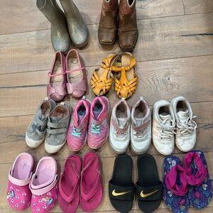 Bundle of size 12 shoes brands Skechers, Nike, stride rite, sweethoney